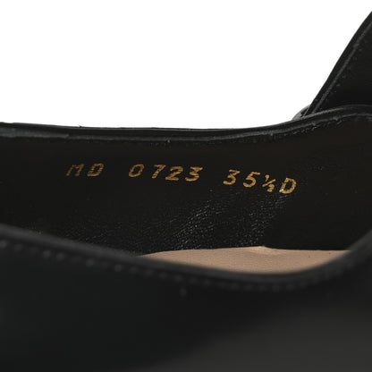 Christian Dior Brushed Calfskin Uniform 30mm Pumps 35.5 Black 9 of 10