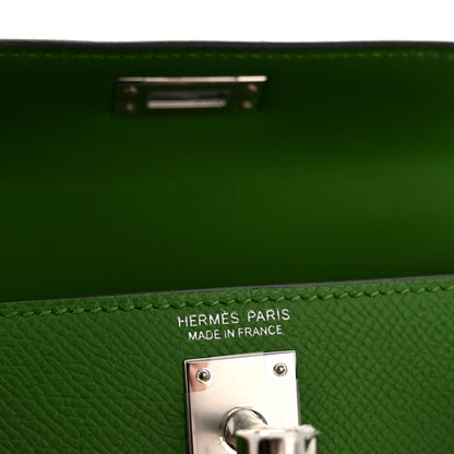 Hermes Epsom Mini Kelly Sellier 20 Vert Yucca 6 of 9