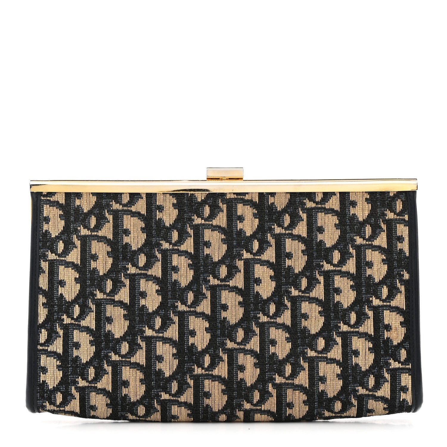 Christian Dior Monogram Clutch Navy Blue 1 of 6