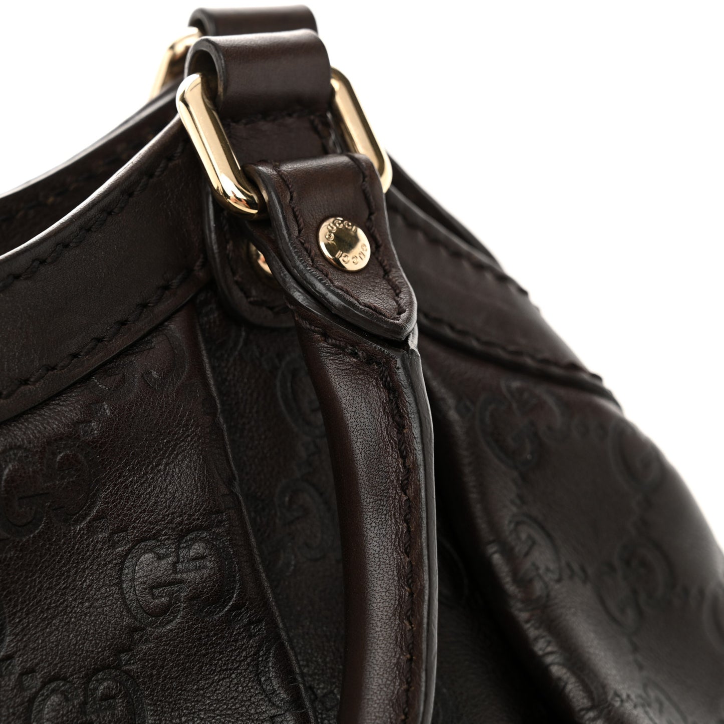 Guccissima Medium Sukey Tote Chocolate