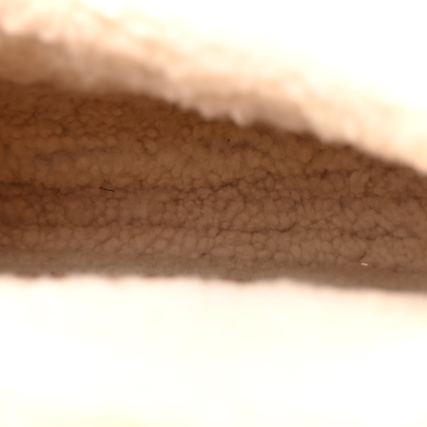 Christian Dior Suede Shearling Medium Bobby Flap Natural 5 of 9
