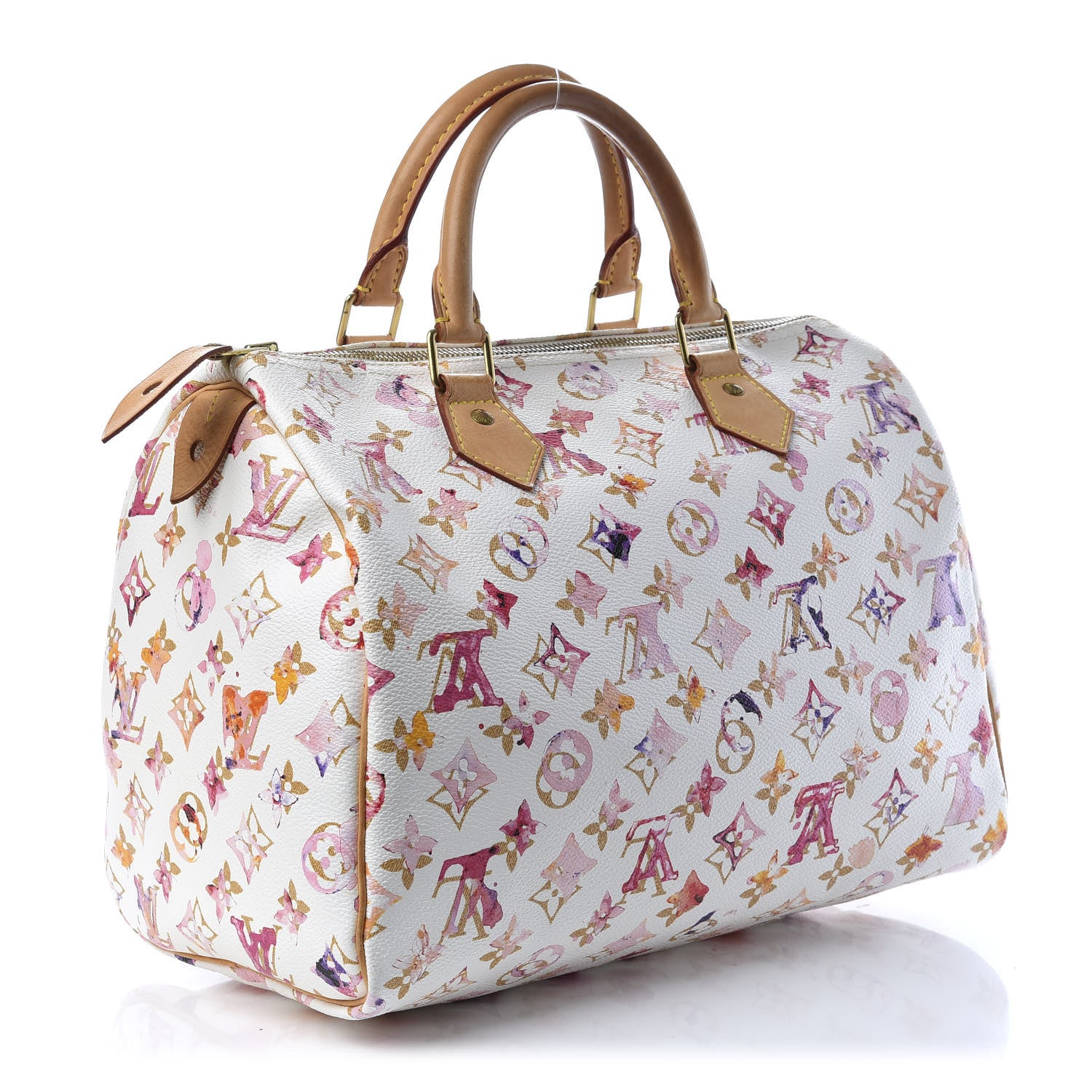Louis Vuitton Watercolor Aquarelle Speedy 30 White 3 of 8