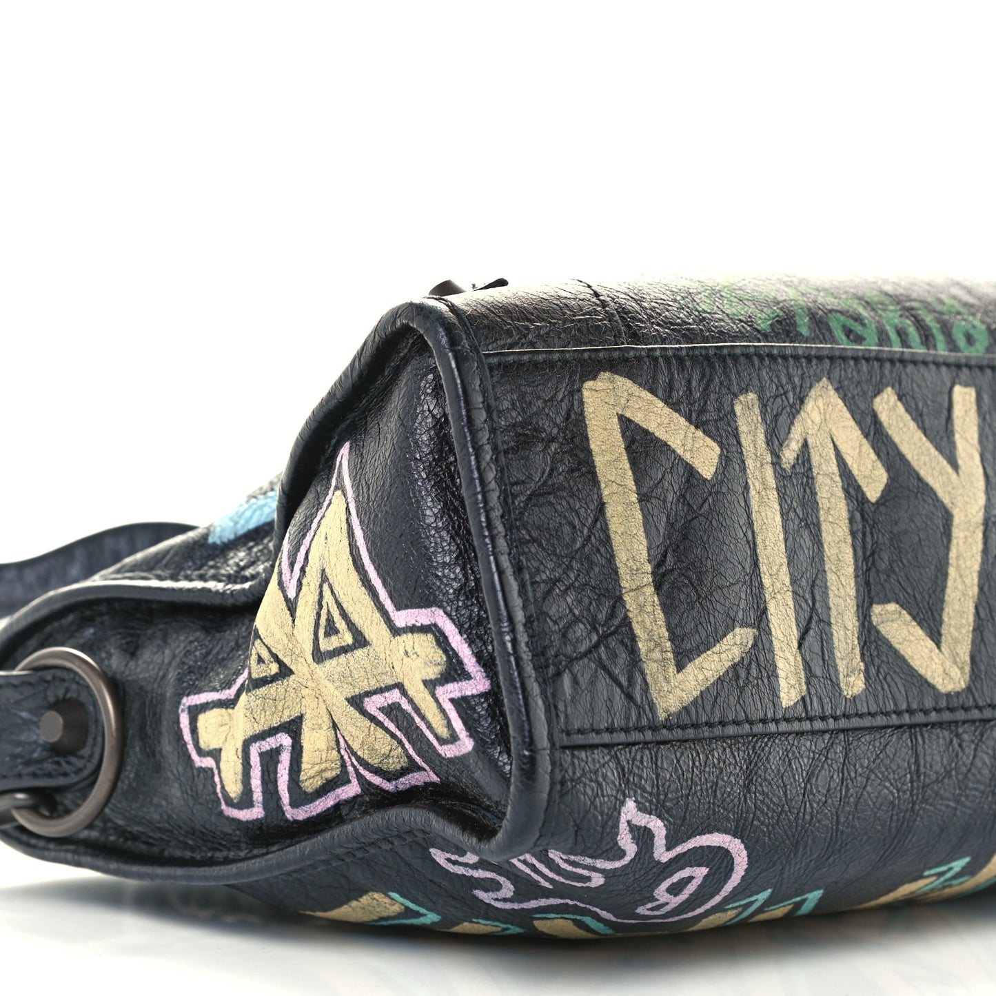Agneau Graffiti All Over Classic Hardware S City Black Multicolor