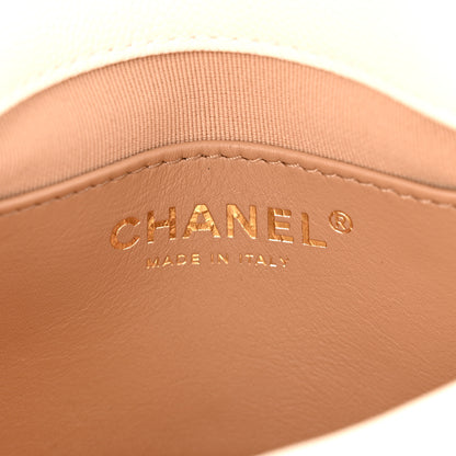 Chanel Caviar Quilted Mini Flap White 6 of 13