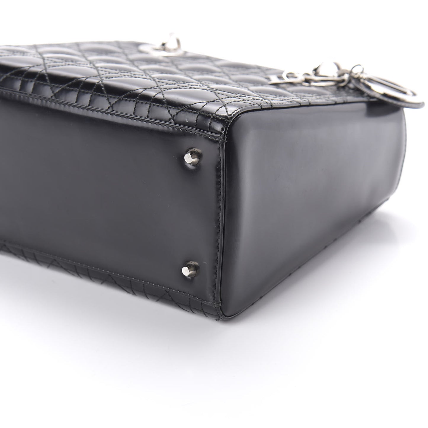 Lambskin Cannage Medium Lady Dior Black