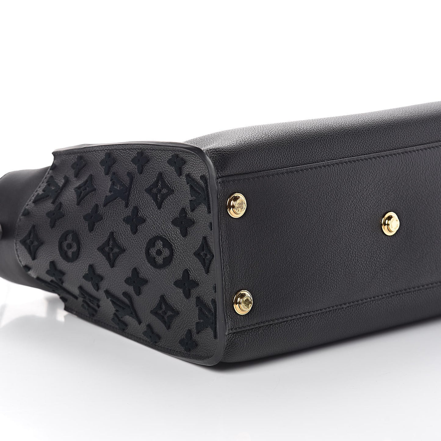 Calfskin Monogram Tufting On My Side Black