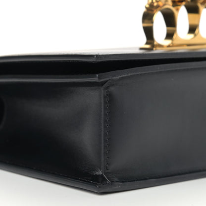 Alexander McQueen Calfskin Knuckle Shoulder Bag Black 7 of 14
