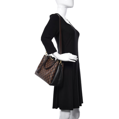 Louis Vuitton Damier Ebene Cuir Taurillon Brittany Black 3 of 13