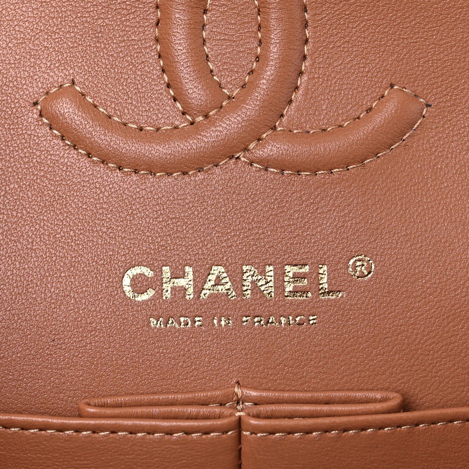 Chanel Lambskin Quilted Small Double Flap Brown 6 of 10