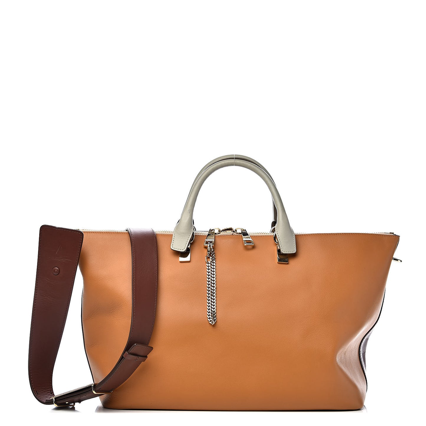 Smooth Calfskin Large Baylee Tote Yummy Cookie