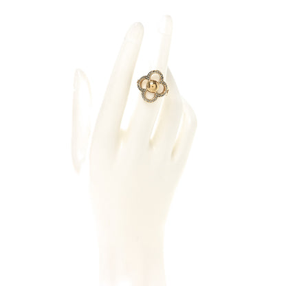 Louis Vuitton Strass Encrusted Flower Power Ring L 2 of 5
