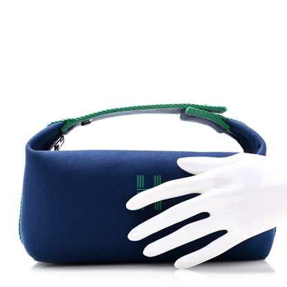 Hermes Canvas Small Bride-A-Brac Pouch Marine 2 of 8