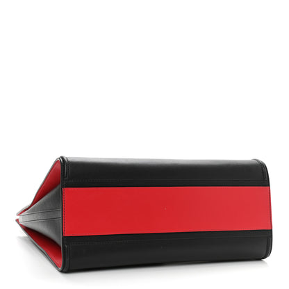 Alexander McQueen Calfskin The Tall Story Shoulder Bag Black Red 3 of 9