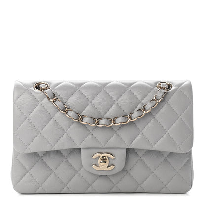 Chanel Caviar Quilted Small Double Flap Grey 1 of 9