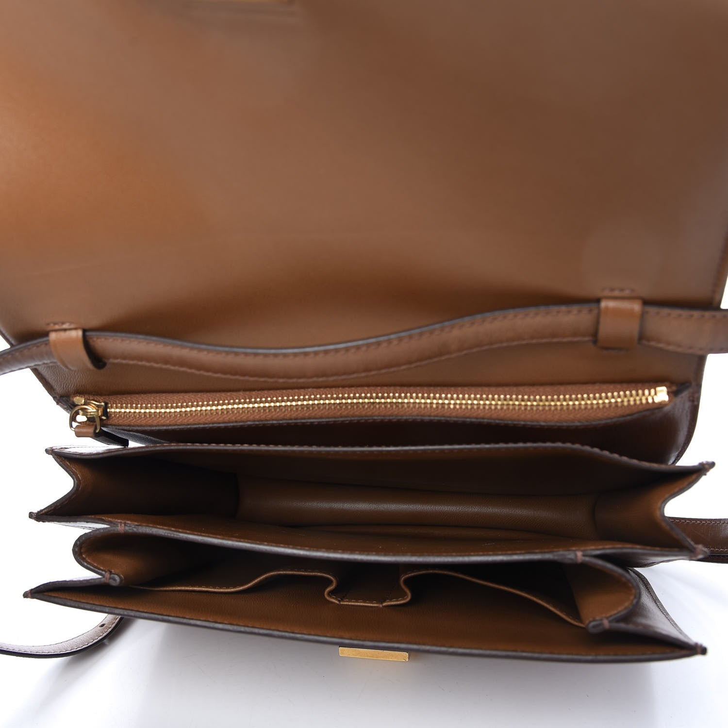 Celine Box Calfskin Medium Classic Box Flap Bag Camel 5 of 14