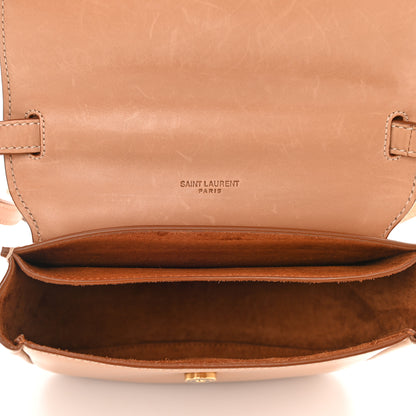 Saint Laurent Smooth Calfskin Cotton Canvas Small Kaia Satchel Natural Beige 5 of 10
