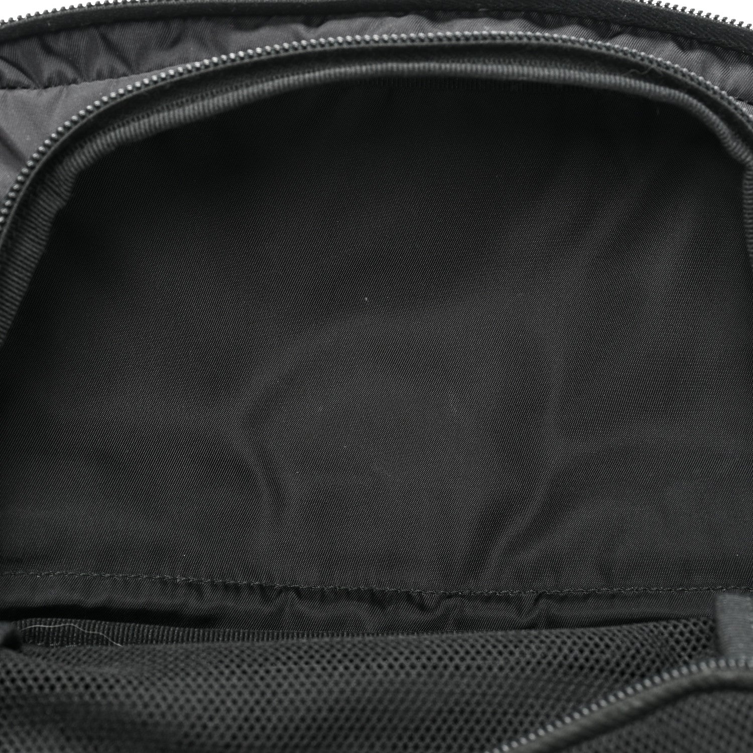 Prada Nylon Vela Saffiano Pouch Black 5 of 11