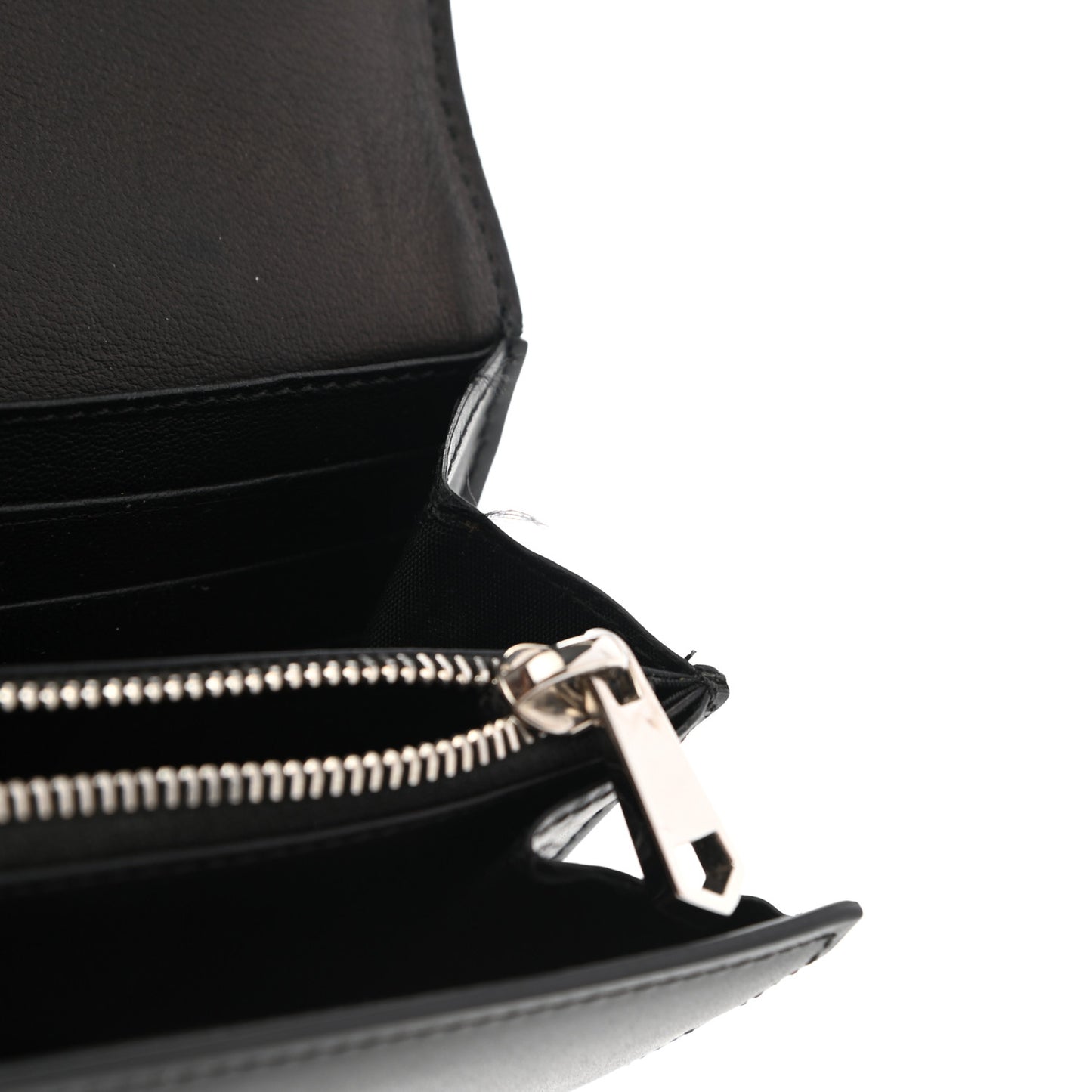 Smooth Calfskin Horizon Continental Wallet Black