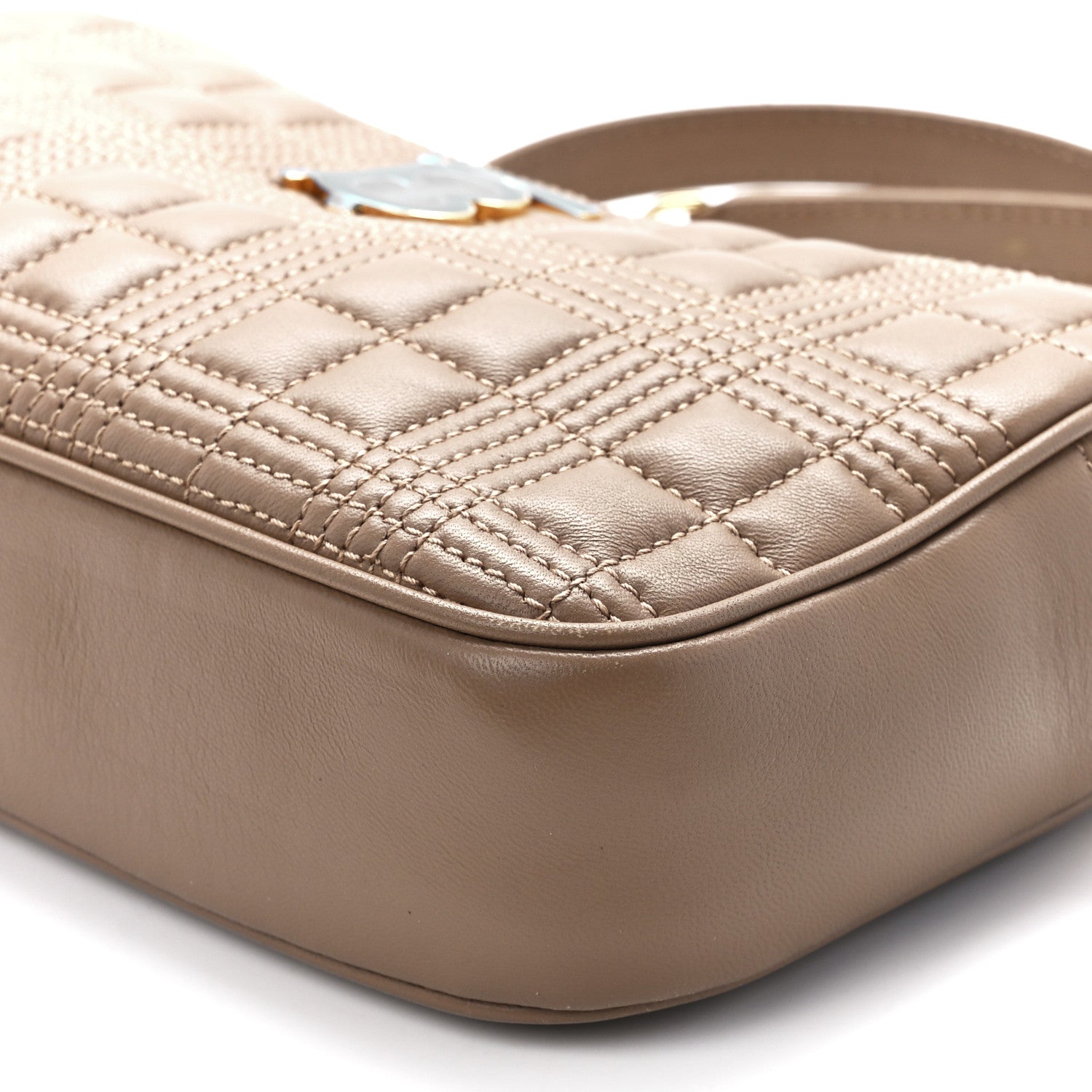 Burberry Lambskin Quilted Mini Lola Camera Bag Beige 10 of 10