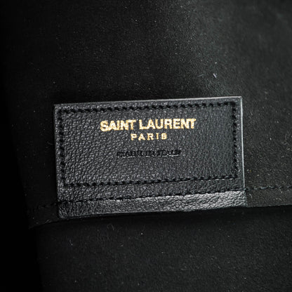 Saint Laurent Calfskin Large Shopping Tote Black 7 of 9