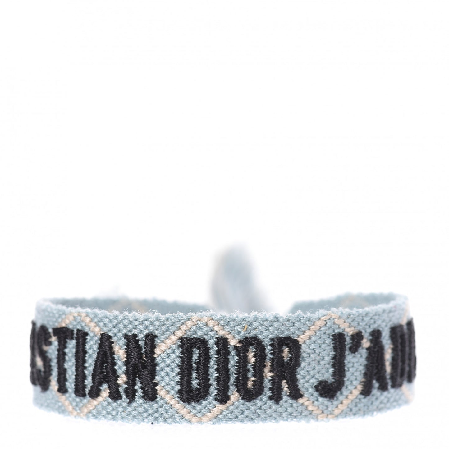 Woven Cotton J'Adior Friendship Bracelet Set Blue Nude
