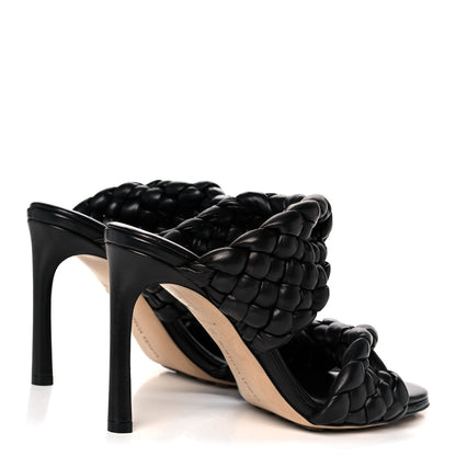 Bottega Veneta Nappa Twisted Padded Intrecciato Curve Slide Sandals 39 Black 4 of 7