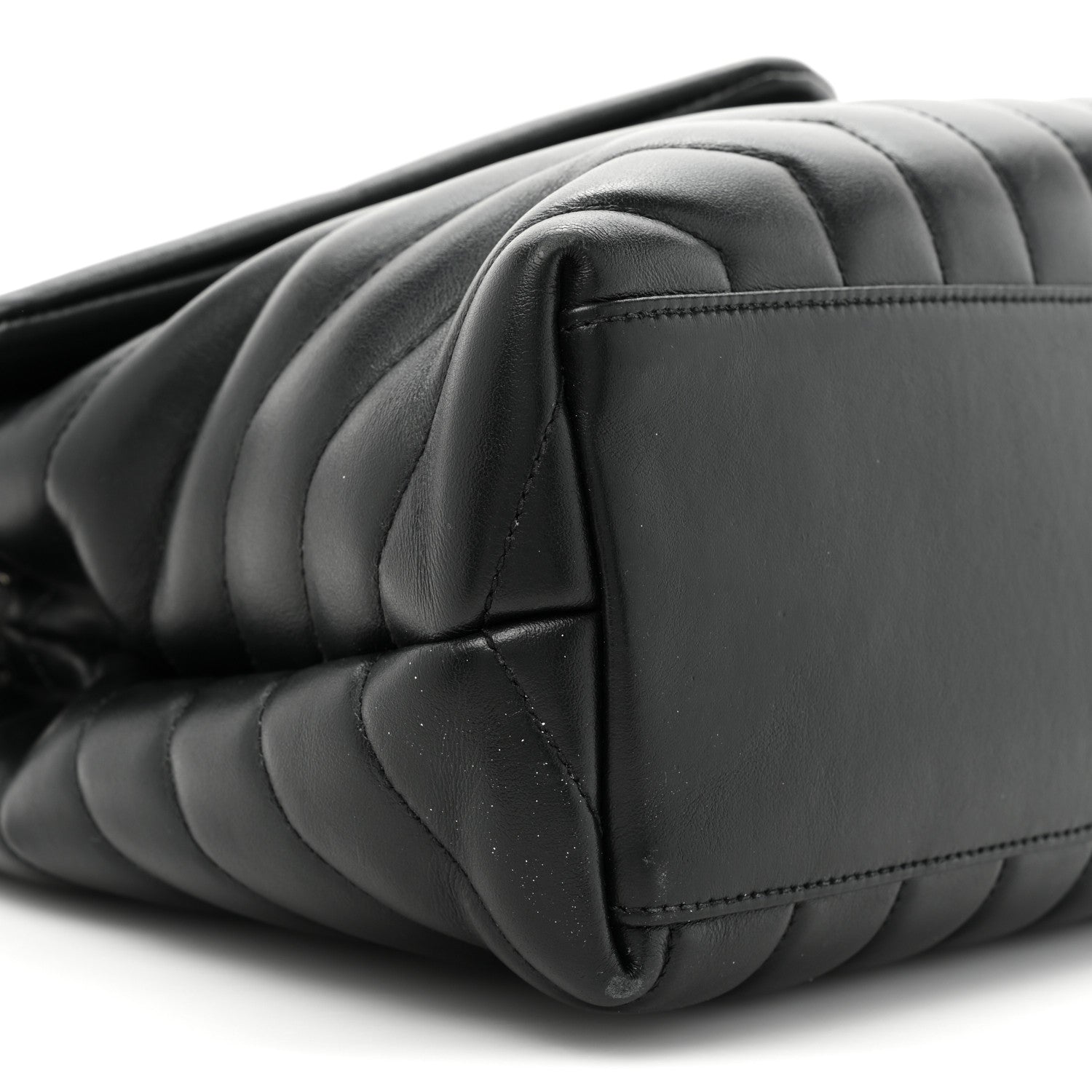 Saint Laurent Calfskin Y Quilted Monogram Medium Loulou Chain Satchel Black 11 of 16