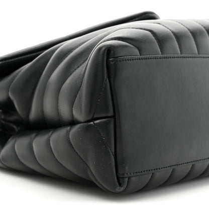 Saint Laurent Calfskin Y Quilted Monogram Medium Loulou Chain Satchel Black 11 of 16