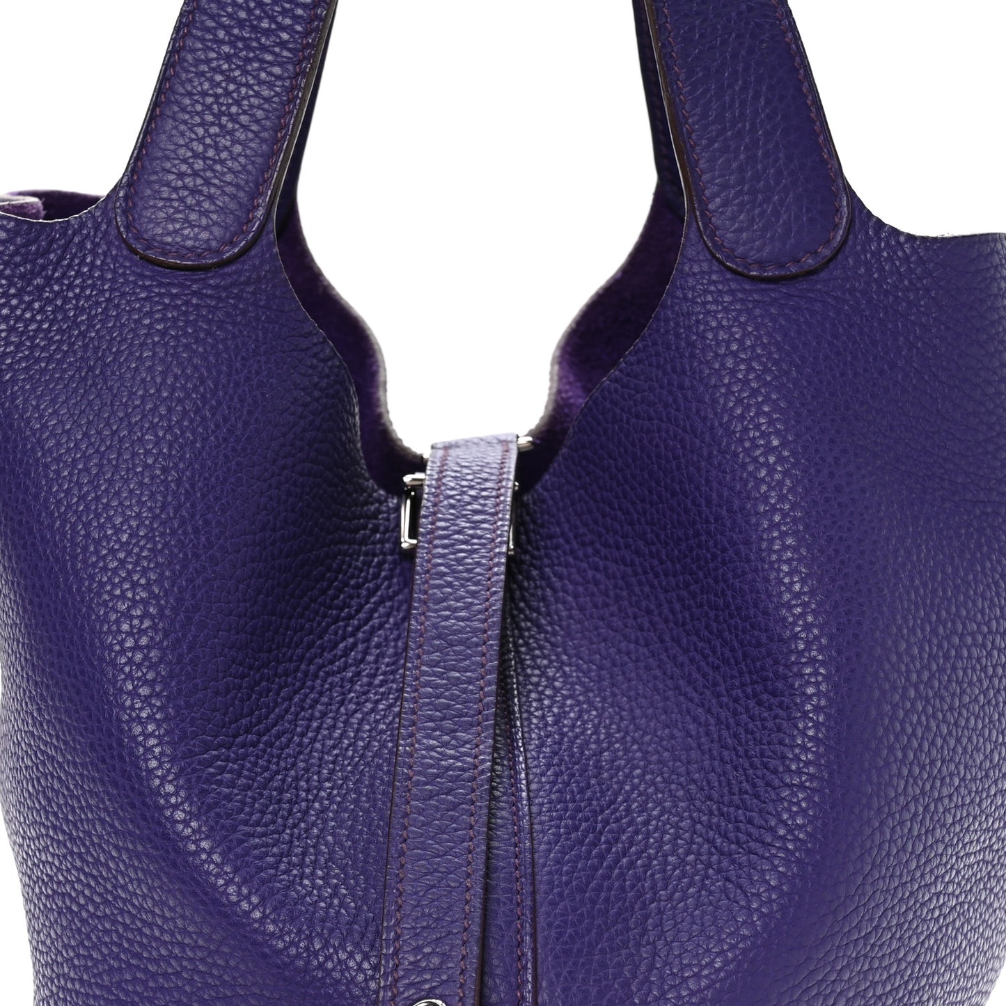Taurillon Clemence Picotin Lock 26 GM Iris