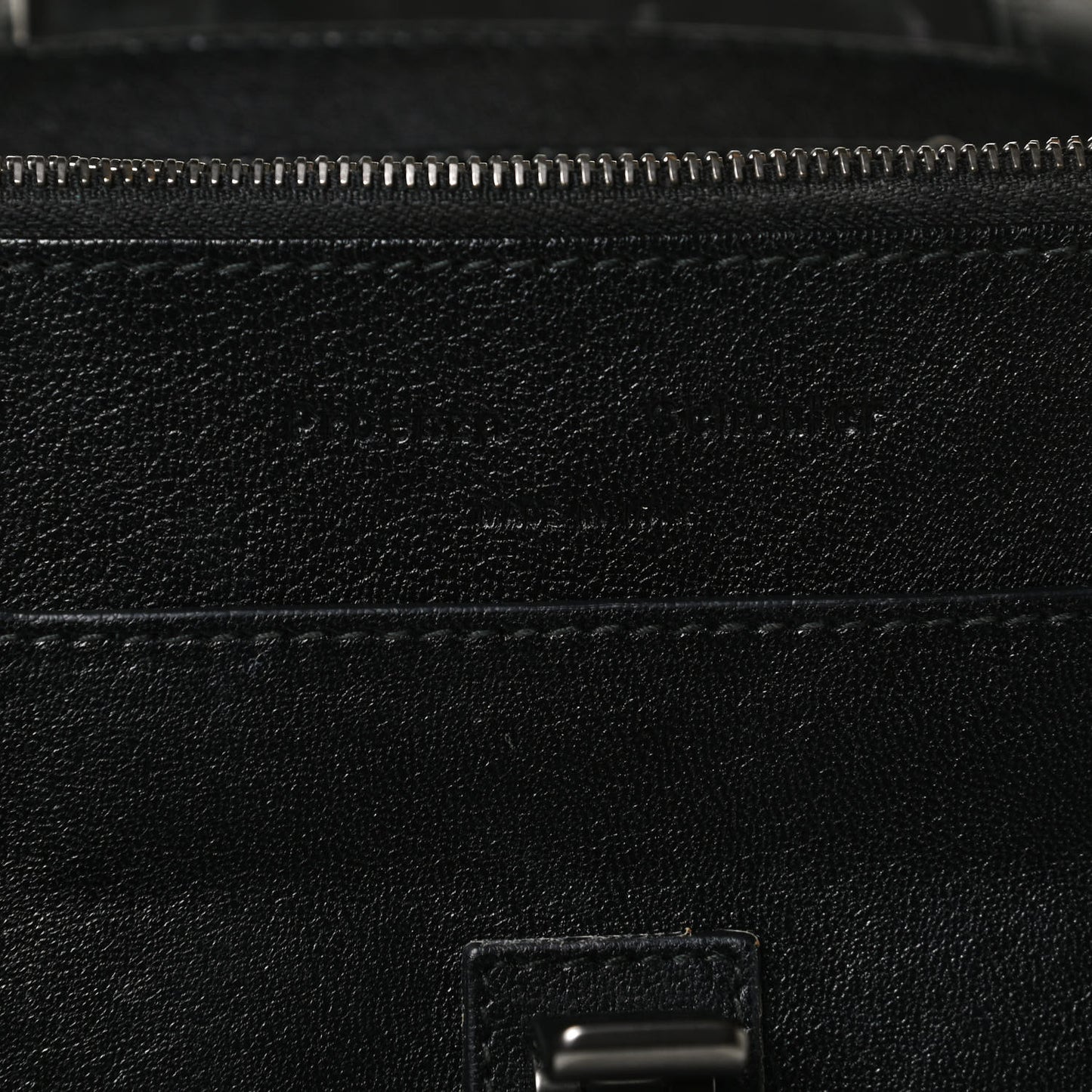 Lambskin PS1 Large Chain Wallet Black