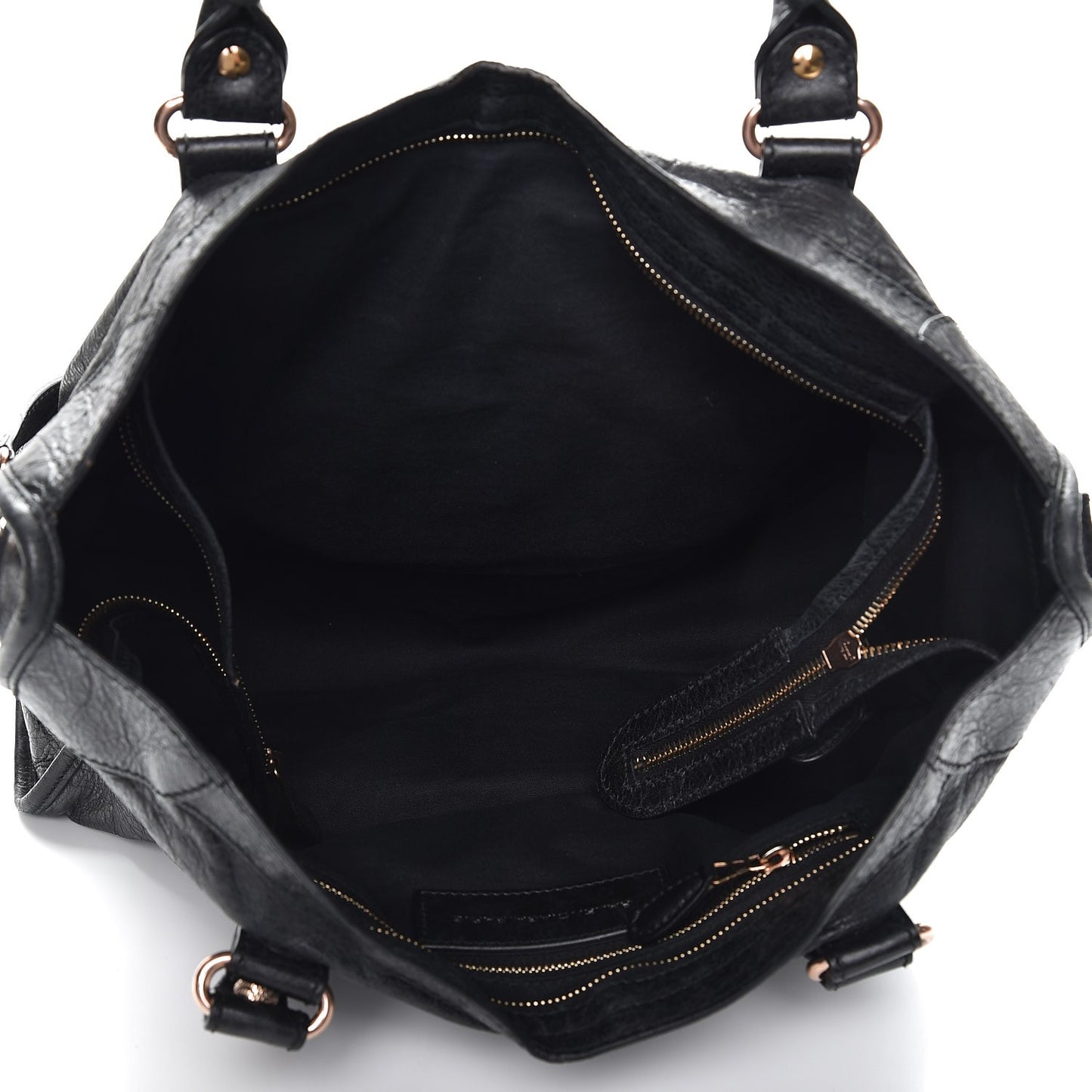 Agneau Giant 12 Rose Gold Hardware City Black