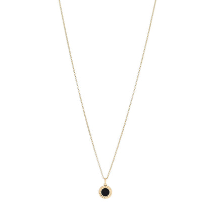 Bulgari 18K Yellow Gold Black Onyx BVLGARI BVLGARI Pendant Necklace 1 of 8
