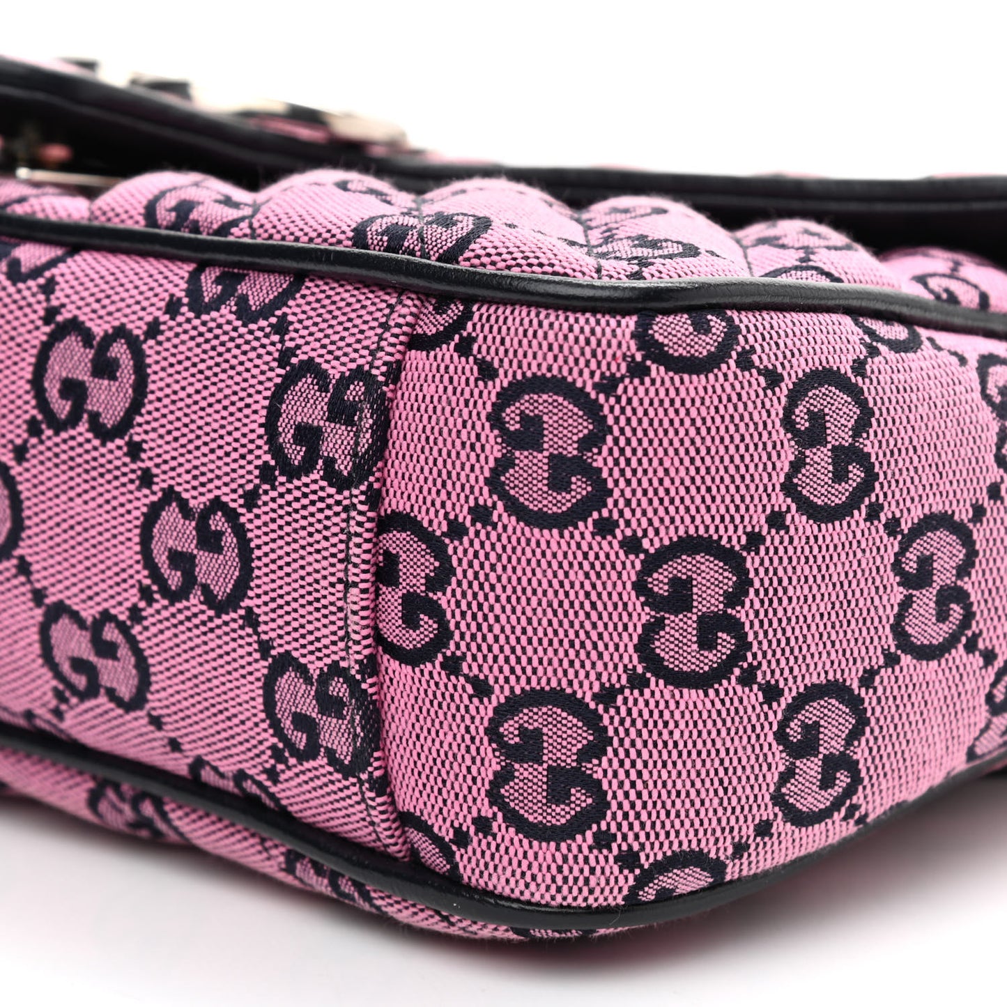 Monogram Multicolor Matelasse Diagonal Small GG Marmont Shoulder Bag Pink Blue