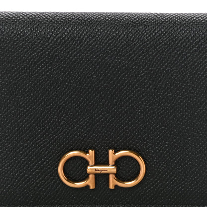 Salvatore Ferragamo Grained Calfskin Folding Wallet Black 7 of 10
