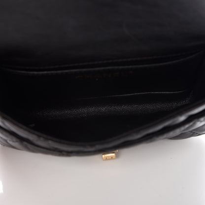 Chanel Aged Calfskin Quilted 2.55 Reissue Chain Waist Bag Black 7 of 10