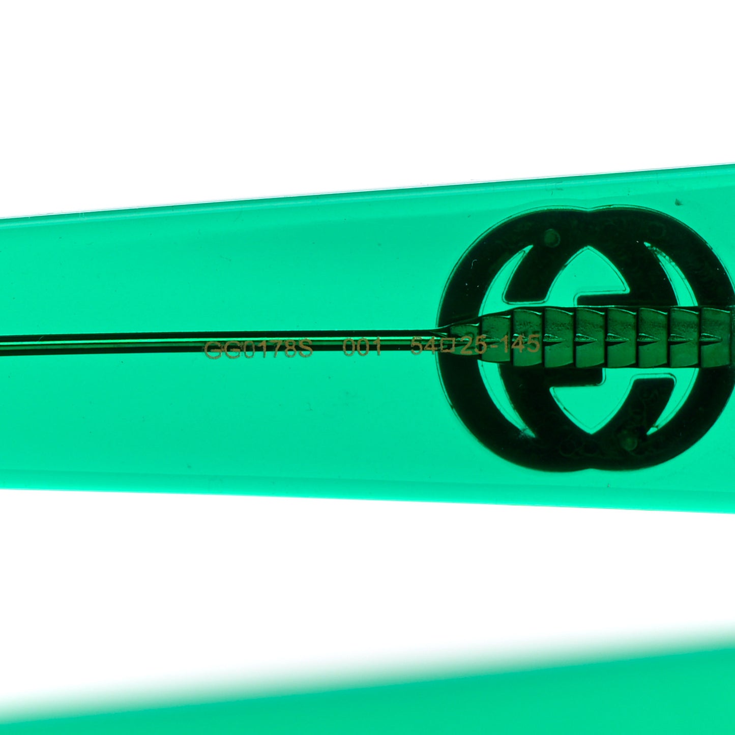 Square Web Frame GG178S Sunglasses Green Red