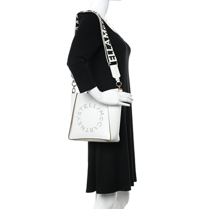 Stella McCartney Eco Alter Nappa Perforated Logo Mini Crossbody White 3 of 12