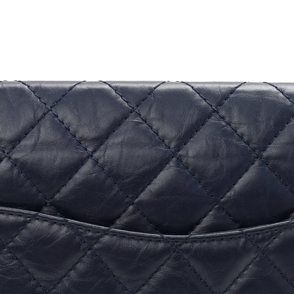 Chanel Aged Calfskin Quilted 2.55 Reissue 226 Flap Navy Blue 11 of 12