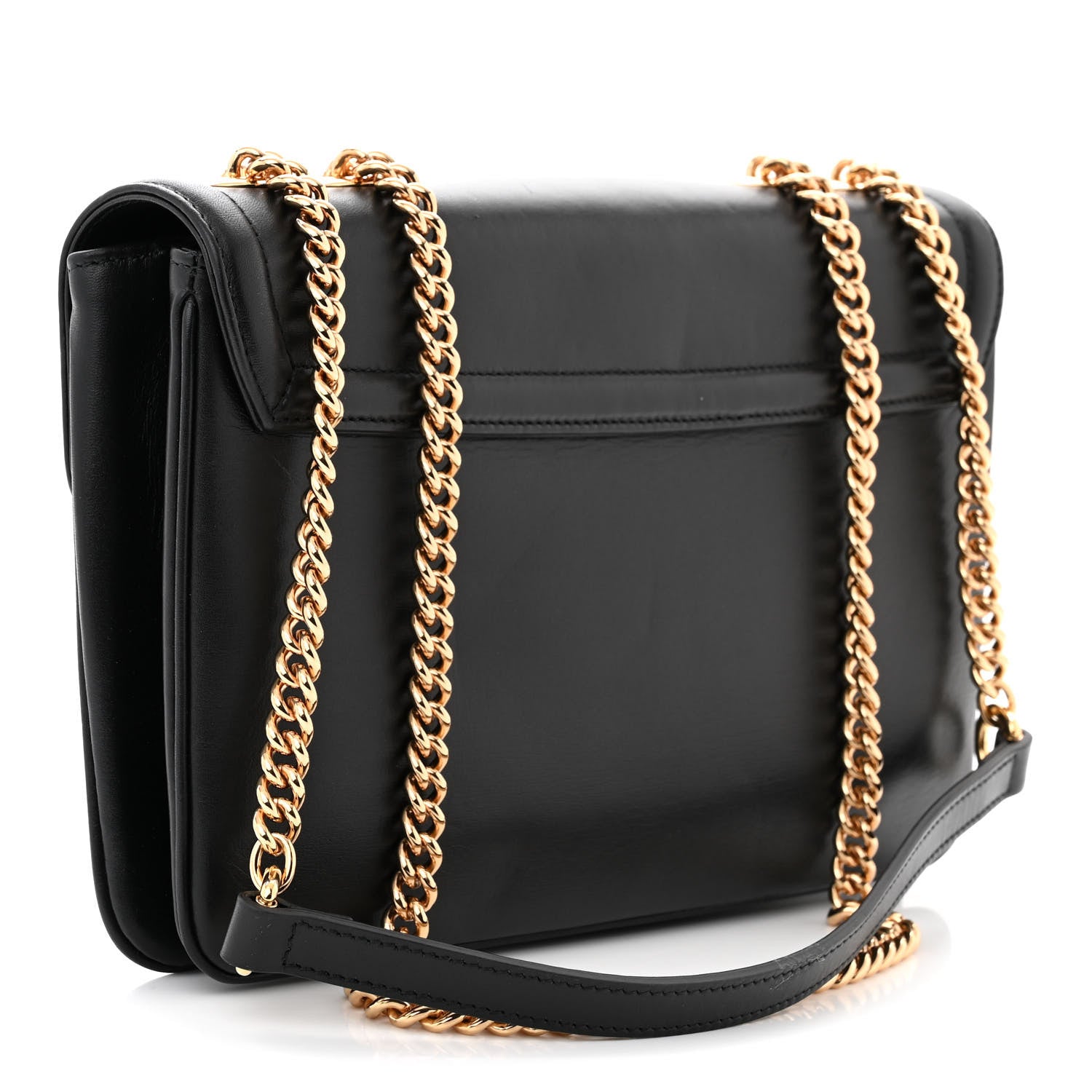 Gucci Vitello Palmellato Lux Crystal Medium Rajah Shoulder Bag Black 3 of 10