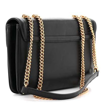 Gucci Vitello Palmellato Lux Crystal Medium Rajah Shoulder Bag Black 3 of 10