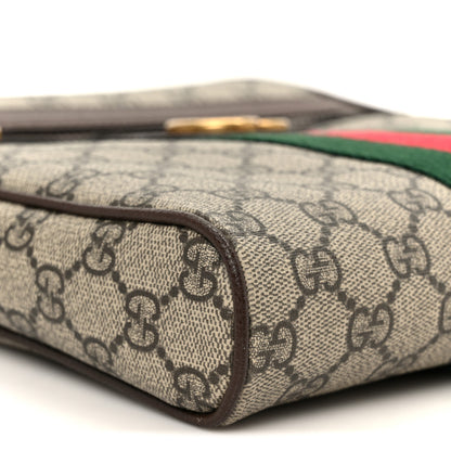 Gucci GG Supreme Monogram Web Small Ophidia Messenger Bag Brown 10 of 11
