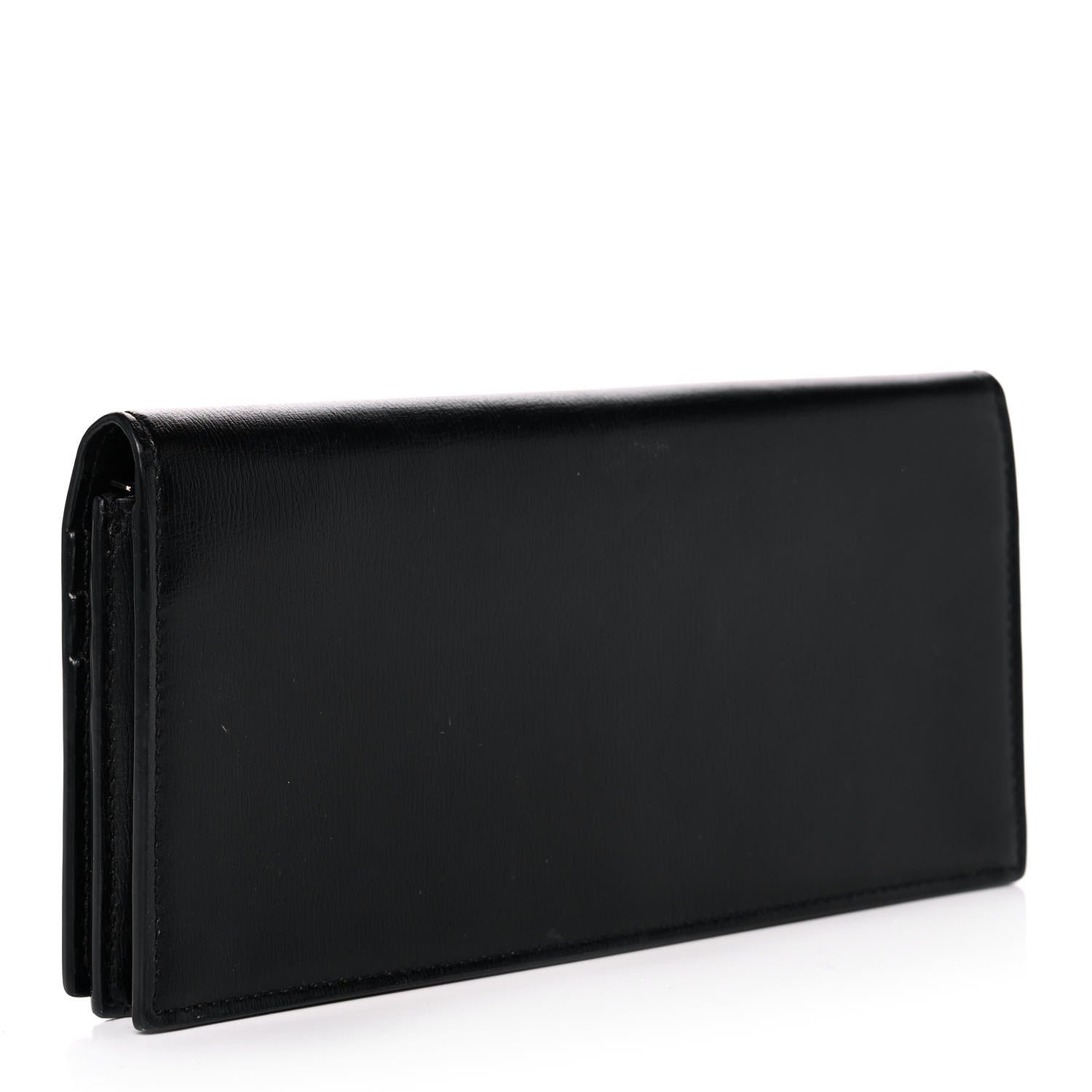 Saint Laurent Calfskin Monogram Flap Wallet Black 3 of 12