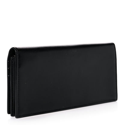 Saint Laurent Calfskin Monogram Flap Wallet Black 3 of 12