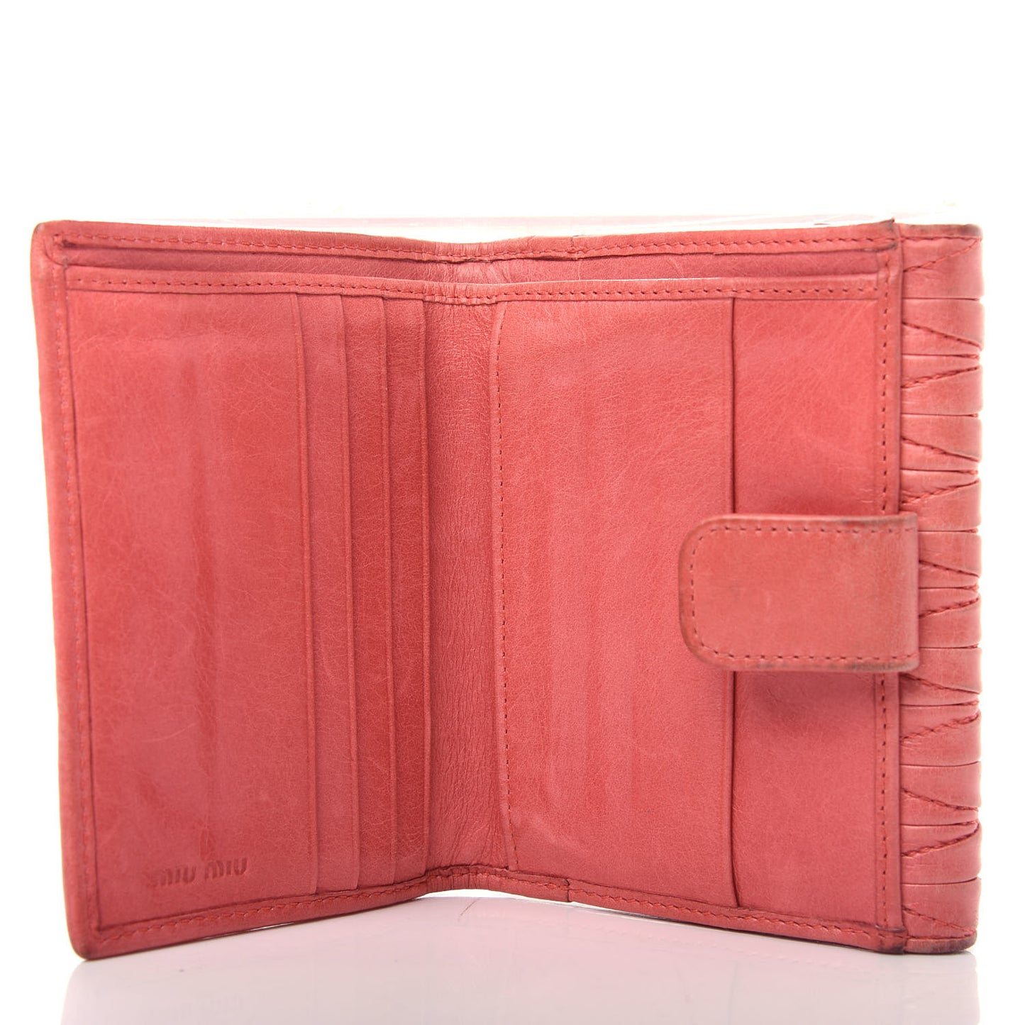 Nappa Matelasse Lux Flap Wallet Rosa