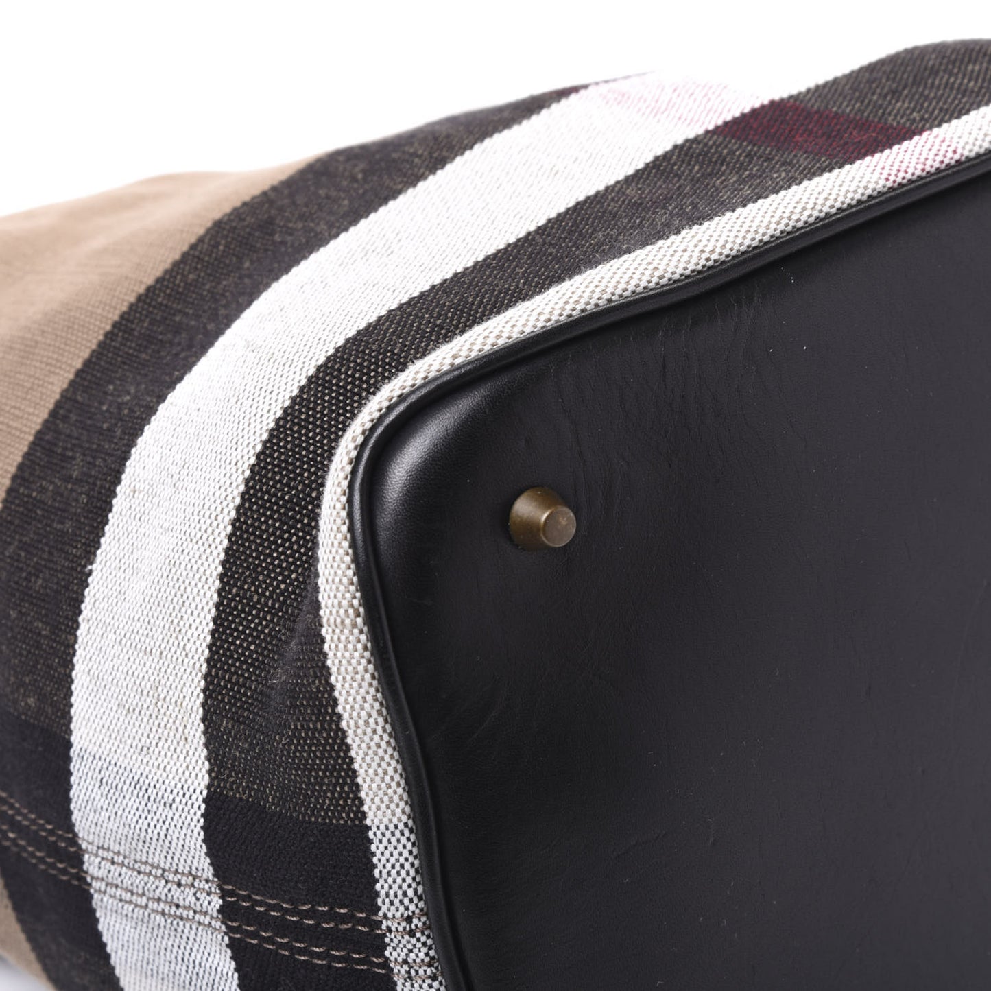 Canvas Mega Check Medium Ashby Hobo Black