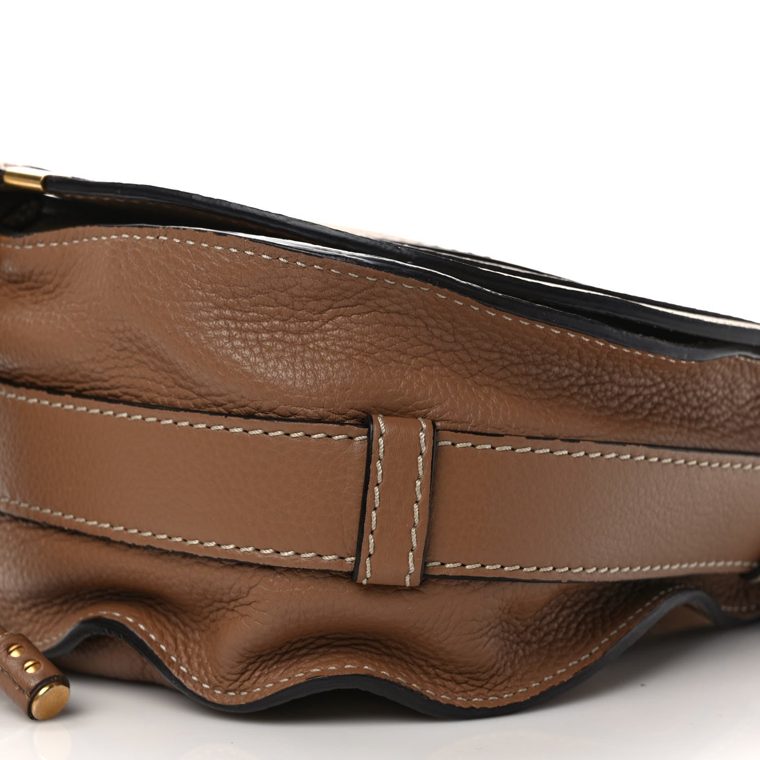 Chloe Calfskin Medium Marcie Round Crossbody Bag Nut 9 of 12