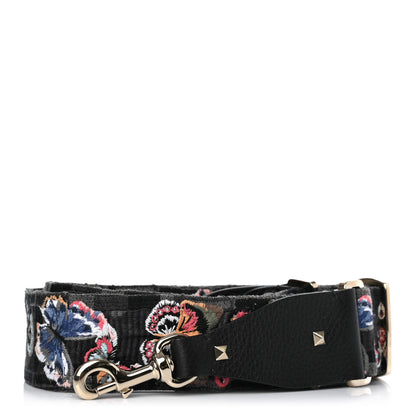 Valentino Garavani Canvas Camubutterfly Rockstud Guitar Strap Multicolor 1 of 4