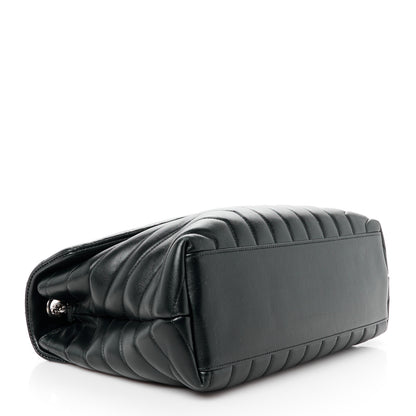 Saint Laurent Calfskin Y Quilted Monogram Medium Loulou Chain Satchel Black 4 of 13