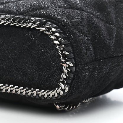 Stella McCartney Shaggy Deer Quilted Mini Falabella Backpack Black 8 of 8