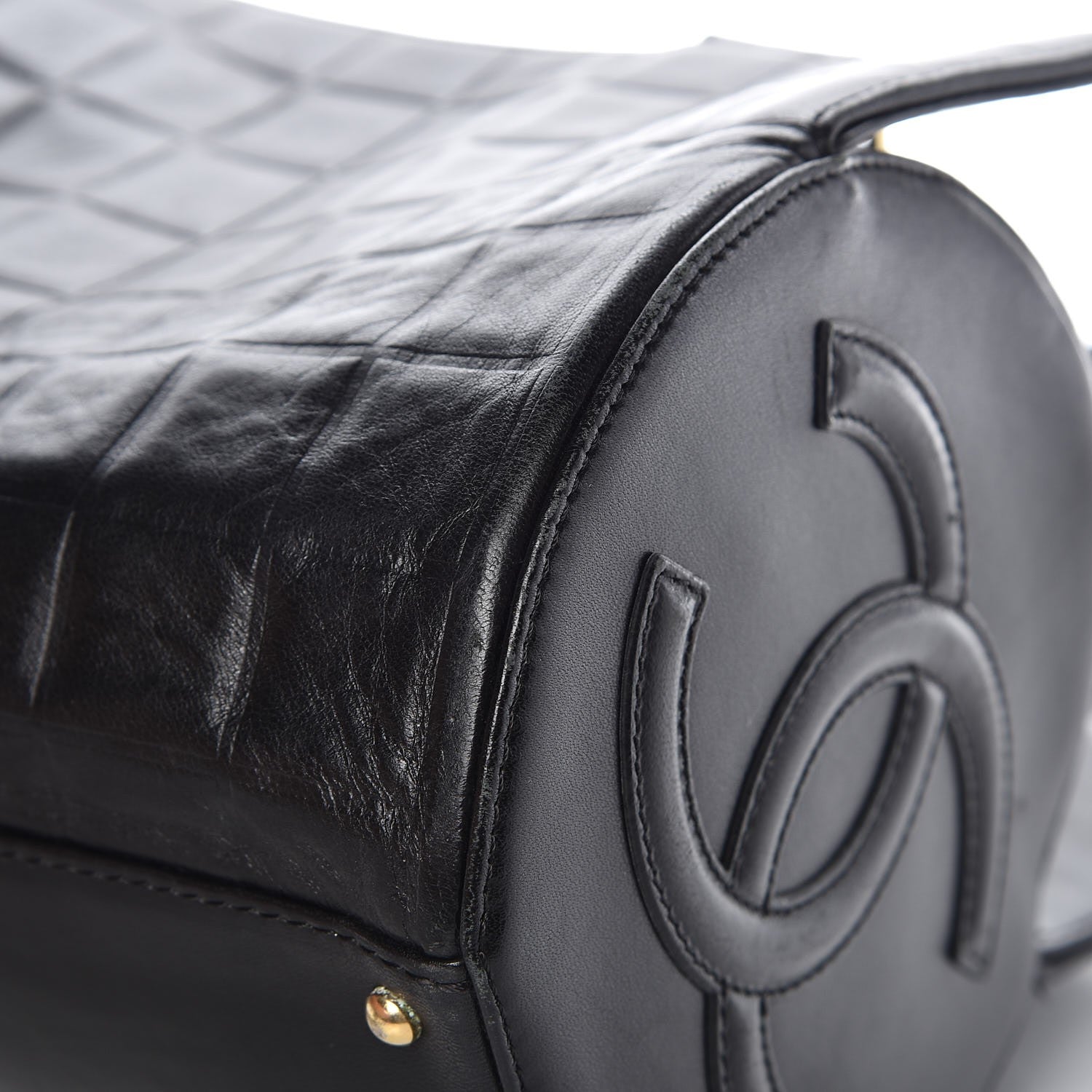 Chanel Lambskin Chocolate Bar Quilted Bag Black 13 of 13